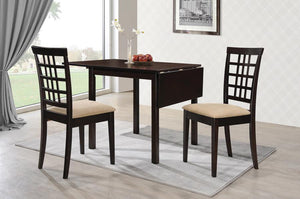 Kelso - Rectangular Extension Dining Table - Cappuccino