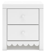 Mollviney - White - Two Drawer Night Stand