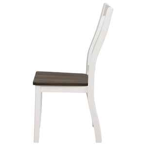 Kingman - Wood Dining Side Chair (Set of 2) - Distressed White