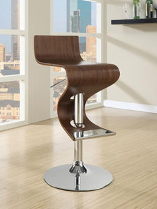 Covina - Adjustable Bar Stool - Walnut