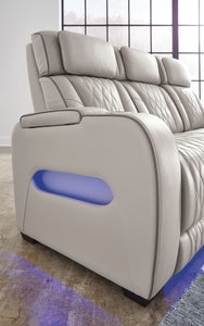 Boyington - Power Reclining Sofa With Adj Headrest