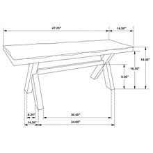 Alston - X-Shaped Dining Bench - Knotty Nutmeg