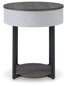 Sethlen - Gray / Black - Accent Table