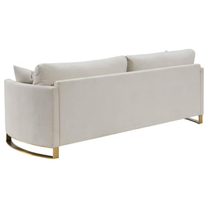 Corliss - Upholstered Arched Arm Sofa - Beige