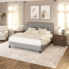 Amelia - Full Upholstered Bed - Light Gray