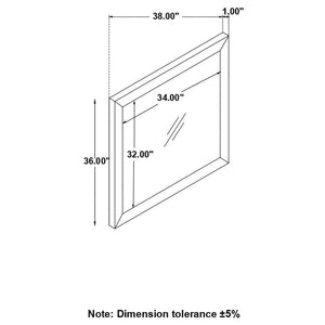 Nathan - Dresser Mirror - Gray