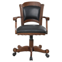 Turk - Upholstered Swivel Dining And Game Chair - Tobacco