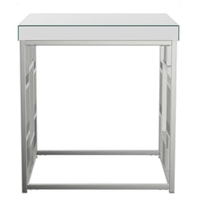 Dafina - Square Mirrored Top Side End Table - Chrome