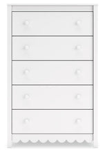 Hallityn - White - Five Drawer Chest