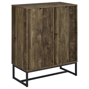 Carolyn - 2 Door Engineered Accent Wood Cabinet - Rustic Oak