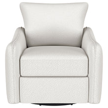 Madia - Upholstered Sloped Arm Swivel Glider Chair - Vanilla