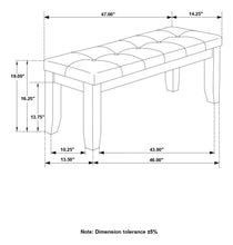 Dalila - Tufted Upholstered Dining Bench