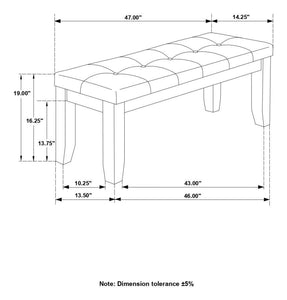 Dalila - Tufted Upholstered Dining Bench