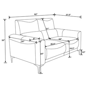 Glenmark - Track Arm Living Room Set