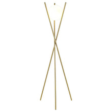 Yamileth - Spherical Bulb Metal Tripod Floor Lamp - Gold