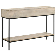 Rubeus - 2-Drawer Wood Entryway Console Table - White Washed