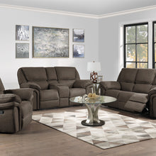 Allyn - Power Console Loveseat - Gray Taupe