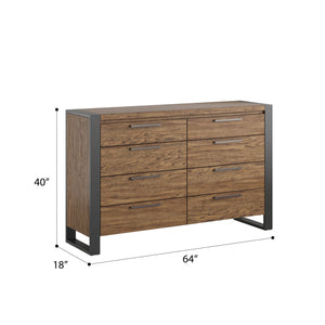 Hendrick - 8-Drawer Dresser - Sepia Brown