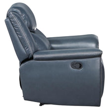 Sloane - Upholstered Padded Arm Recliner Chair - Blue