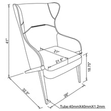 Walker - Upholstered High Wingback Accent Chair