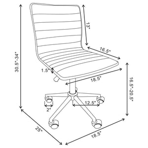 Chryses - Upholstered Adjustable Home Office Desk Chair