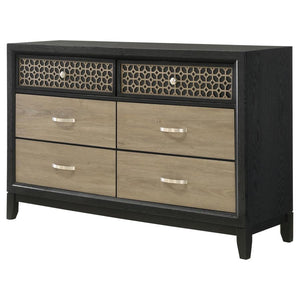 Valencia - 6-Drawer Dresser - Black