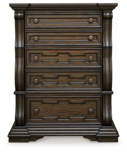 Maylee - Dark Brown - Five Drawer Chest