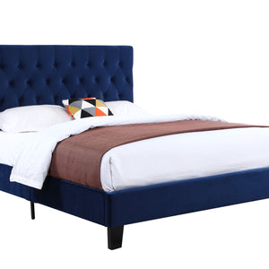 Amelia - Upholstered California King Bed - Navy