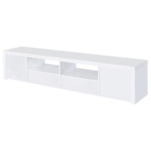 Jude - 2 Door Engineered Wood TV Stand - High Gloss White