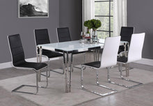 Pauline - Rectangular Glass Top Dining Table - Chrome