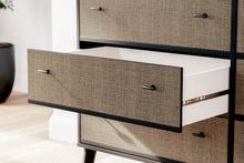 Charlang - Black / Gray - Six Drawer Dresser