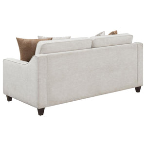 Christine - Upholstered Sloped Arm Sofa - Beige