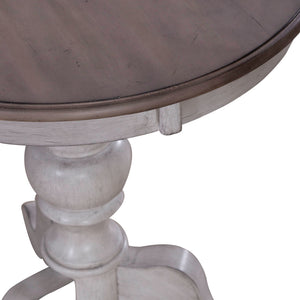 Ocean Isle - Round End Table - White