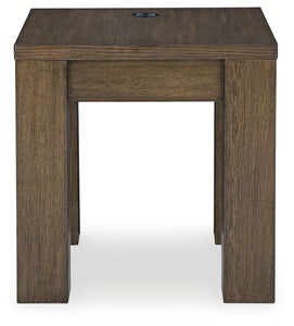 Rosswain - Warm Brown - Square End Table