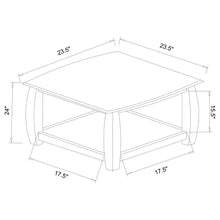 Dixon - 3 Piece Rectangular Wood Coffee Table Set Espresso - Cappuccino