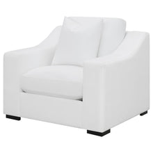 Ashlyn - Upholstered Sloped Arm Accent Chair - White