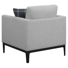 Apperson - Upholstered Track Arm Accent Chair - Light Gray