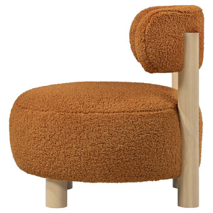 Zonie - Boucle Upholstered Barrel Back Accent Chair