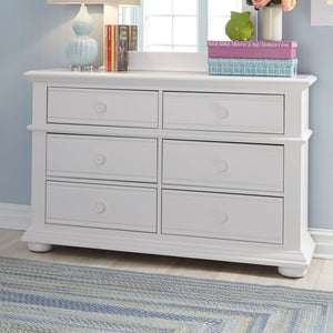 Summer House - 6 Drawer Dresser - White