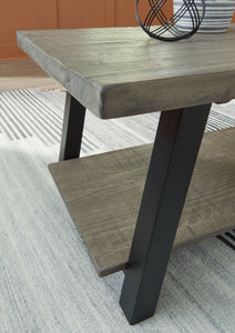 Brennegan - Gray / Black - Rectangular Cocktail Table