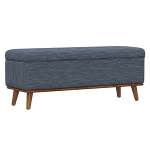 Rory - Storage Ottoman - Blue Heron