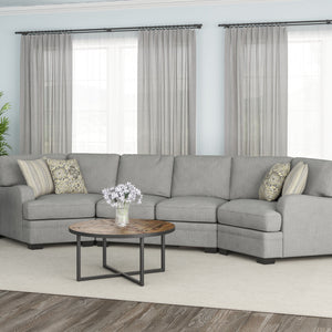 Analiese - Cuddler Sectional - Dove Gray