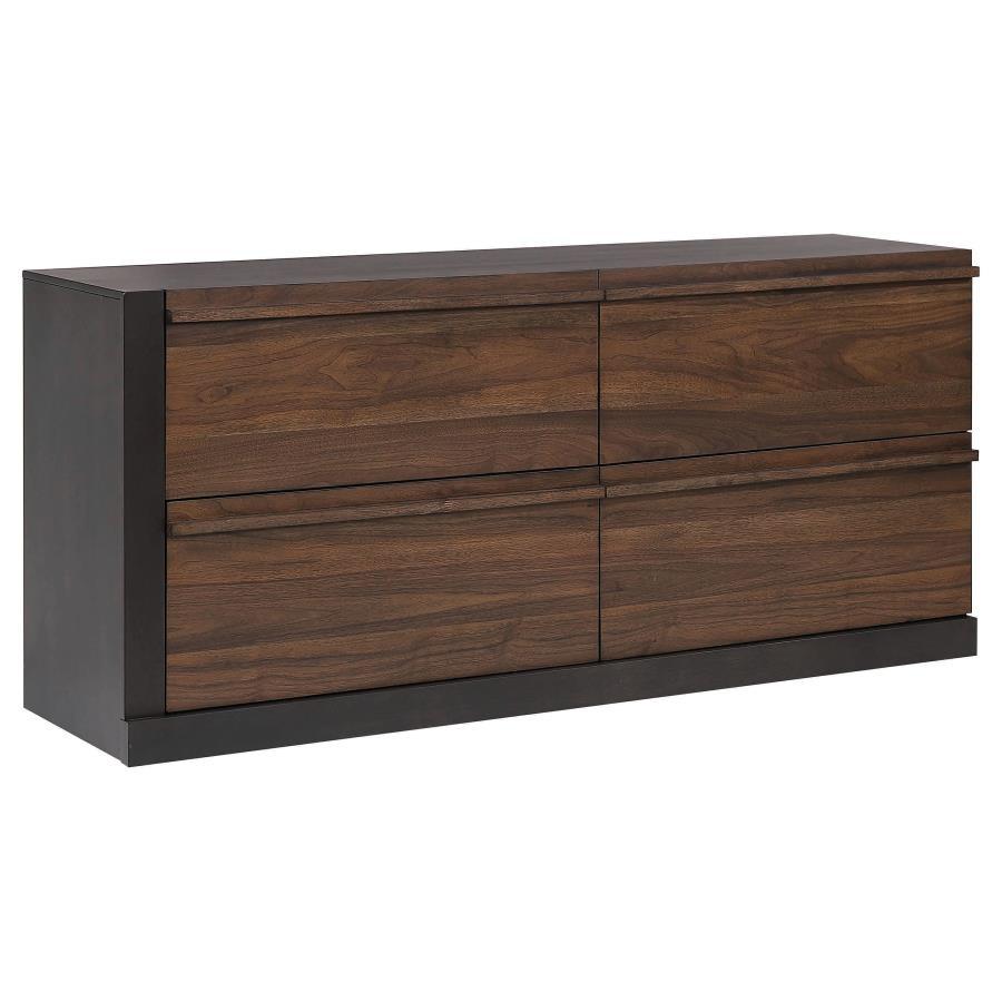 Azalia - 4-Drawer Dresser - Walnut