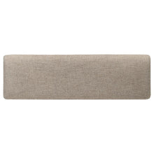 Bridget - Fabric Upholstered Dining Bench - Stone And Charcoal