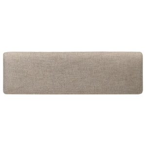 Bridget - Fabric Upholstered Dining Bench - Stone And Charcoal