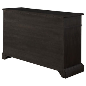 Phelps - 2 Door Sideboard Buffet Cabinet - Distressed Noir