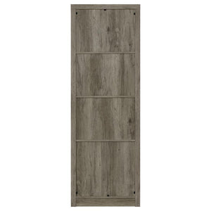 Burke - 3-Shelf Engineered Wood Media Tower - Gray Driftwood