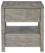 Krystanza - Weathered Gray - Rectangular End Table