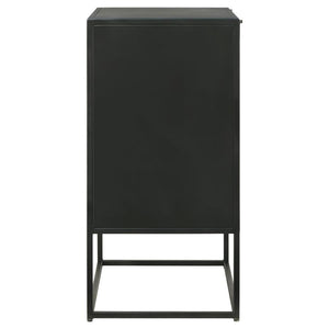 Alcoa - 3-Drawer Multi-Purpose Tall Accent Cabinet - Black