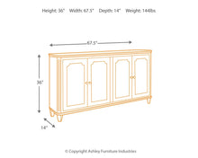 Mirimyn - Antique White - Accent Cabinet